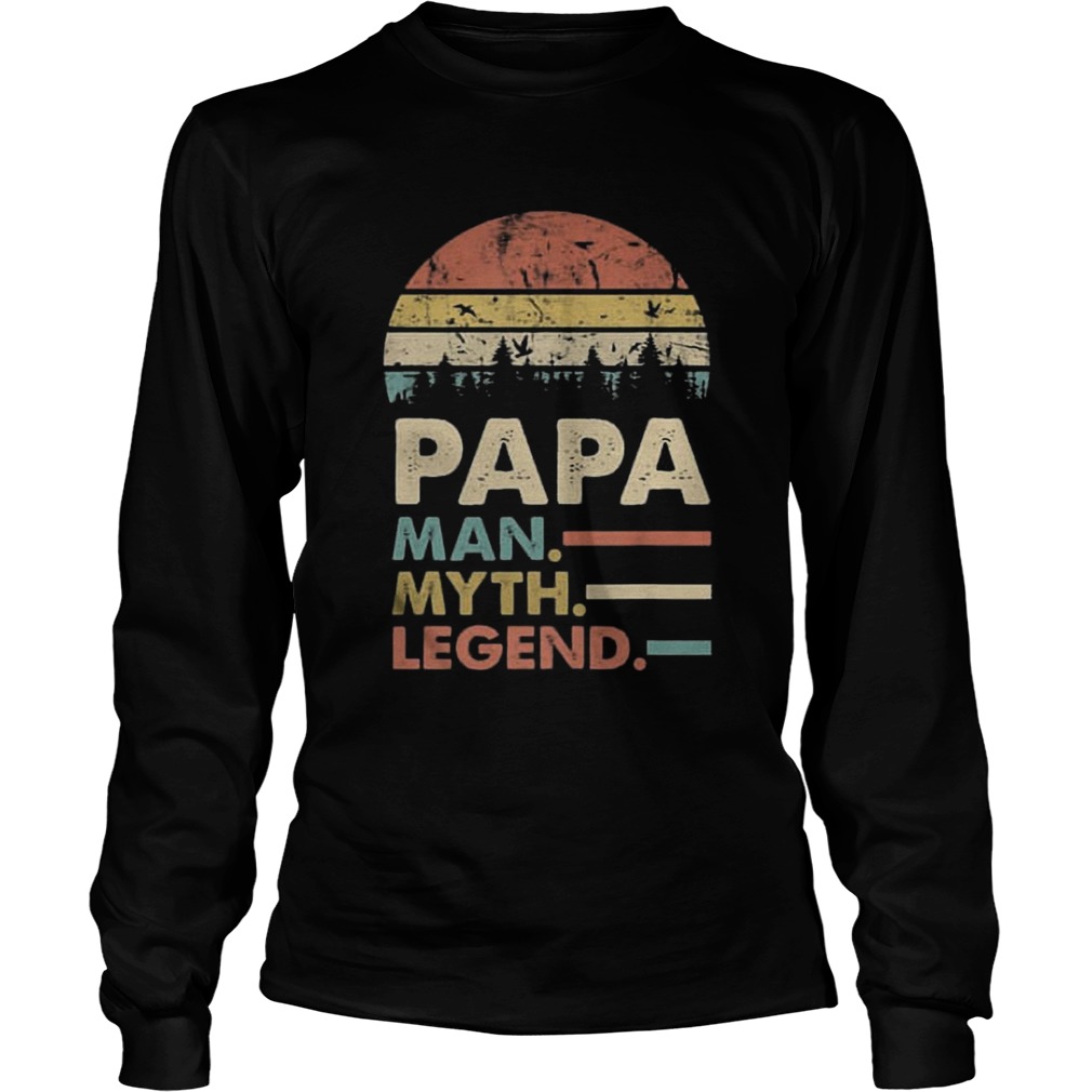 Sunset Papa Man Myth Legend Shirt LongSleeve