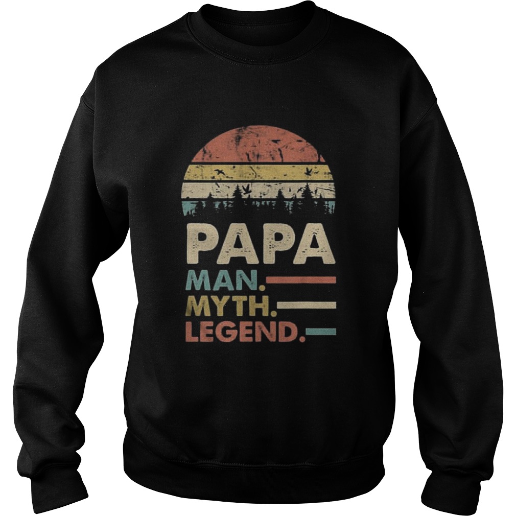 Sunset Papa Man Myth Legend Shirt Sweatshirt