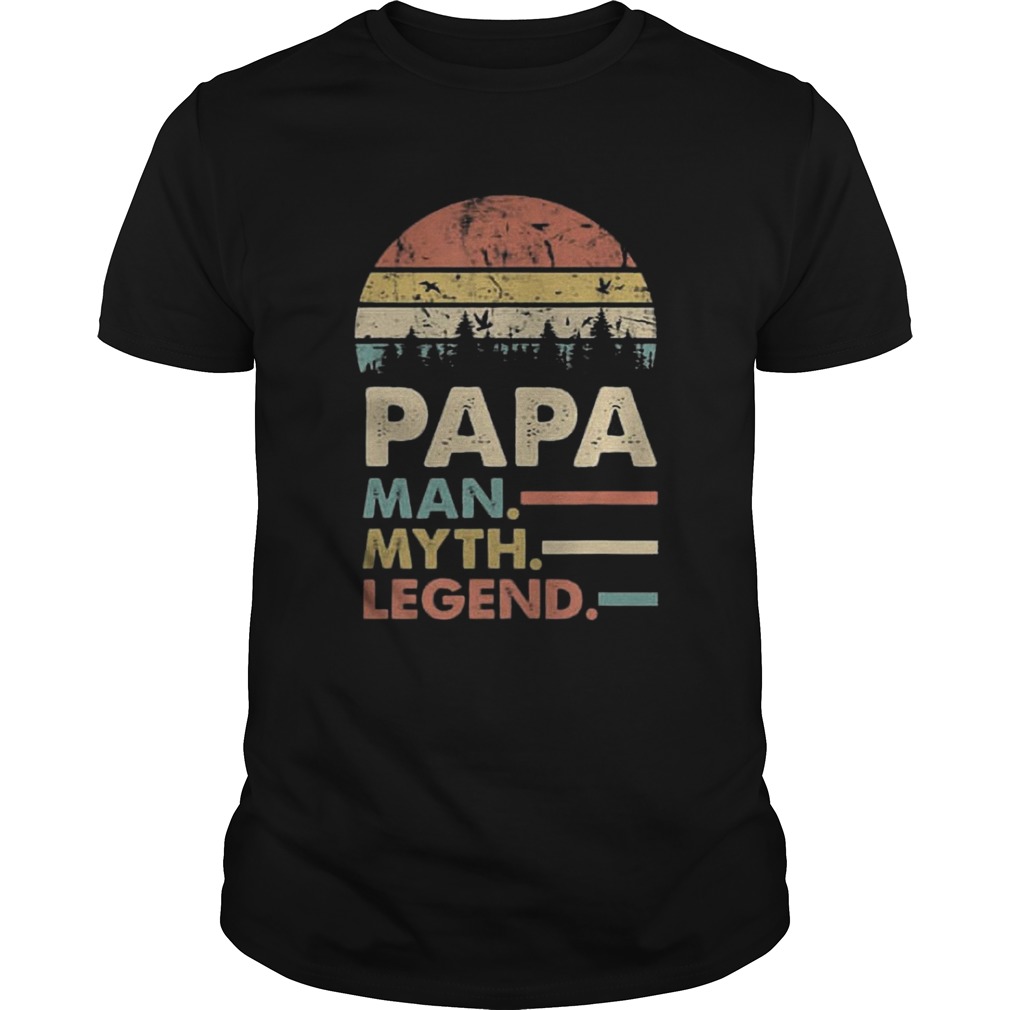Sunset Papa Man Myth Legend Shirt