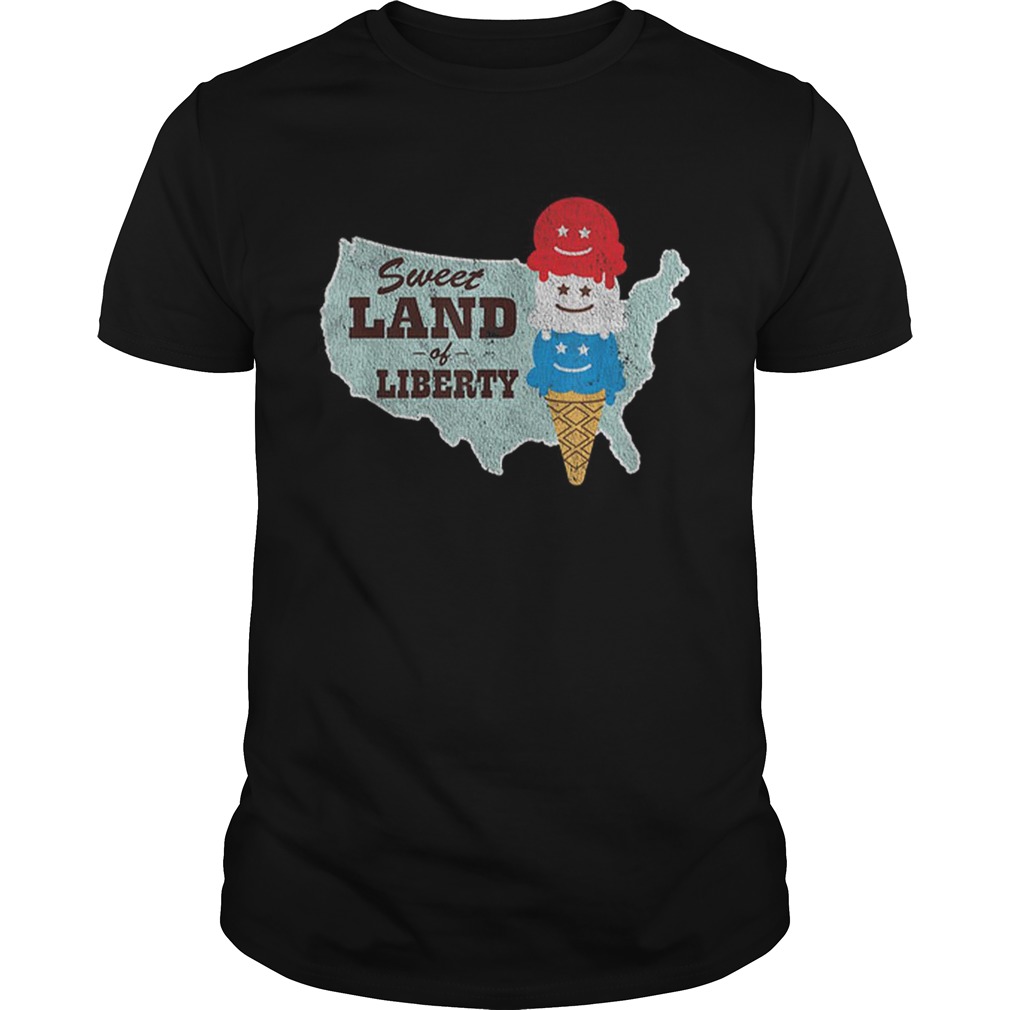 Sweet Land of Liberty Patriotic 4th of July Ice Cream shirt