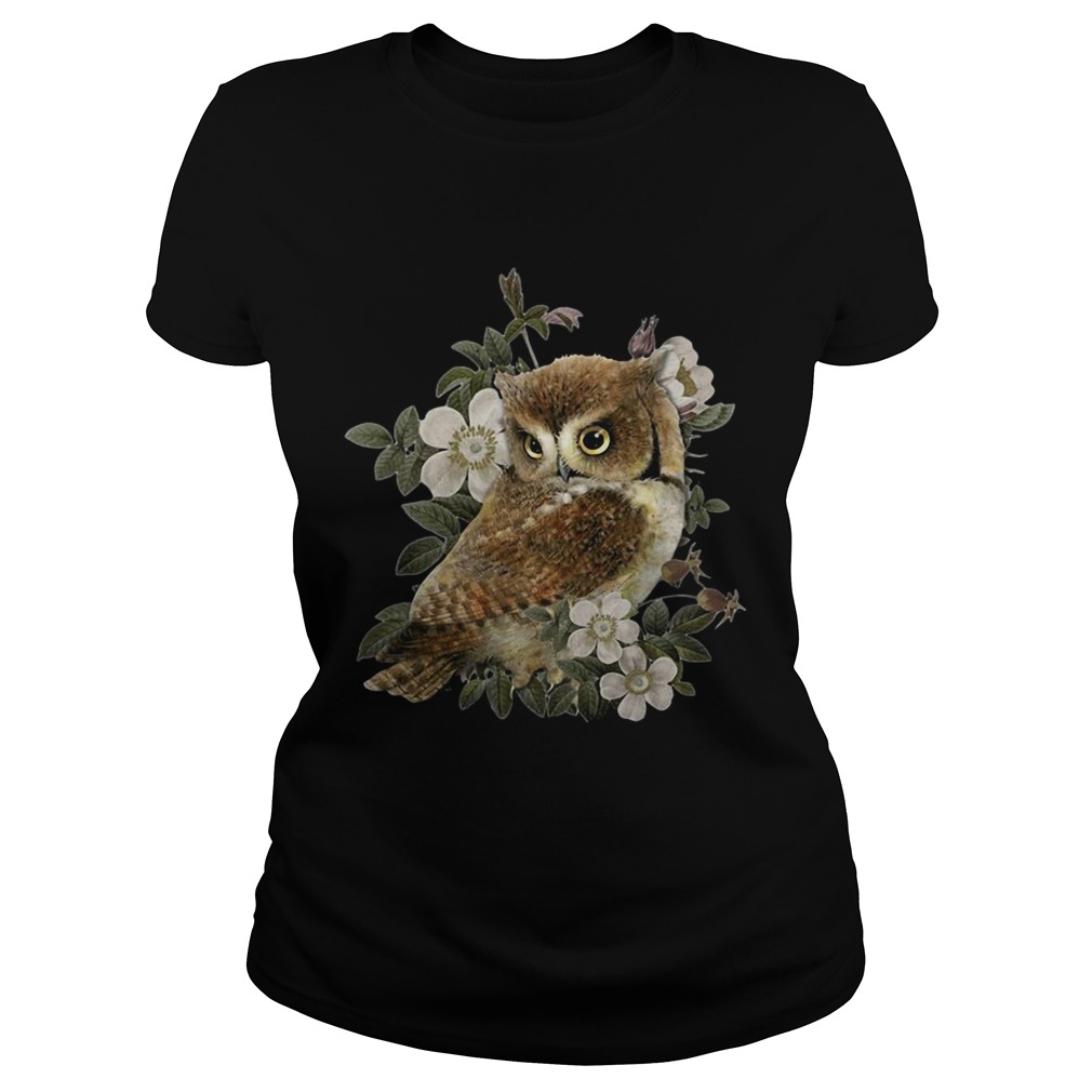 The Owl with flower Classic Ladies