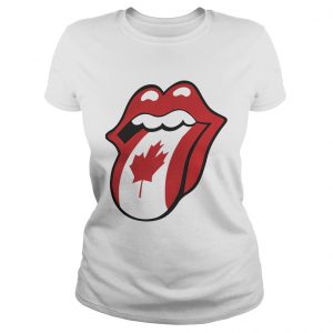 The Rolling Stones Canadian Flag Ladies Tee