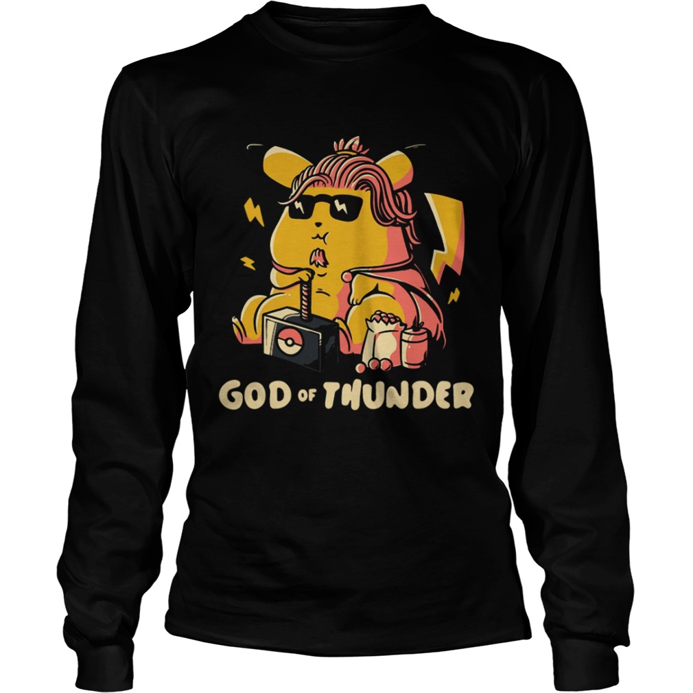 Thor style Pikachu The god of Thunder LongSleeve