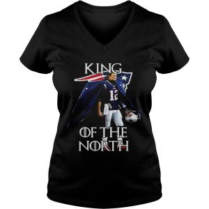 Tom Brady New England Patriots 12 King of the North Ladies Vneck