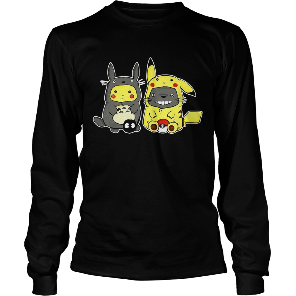Totoro and Pikachu are best friends LongSleeve
