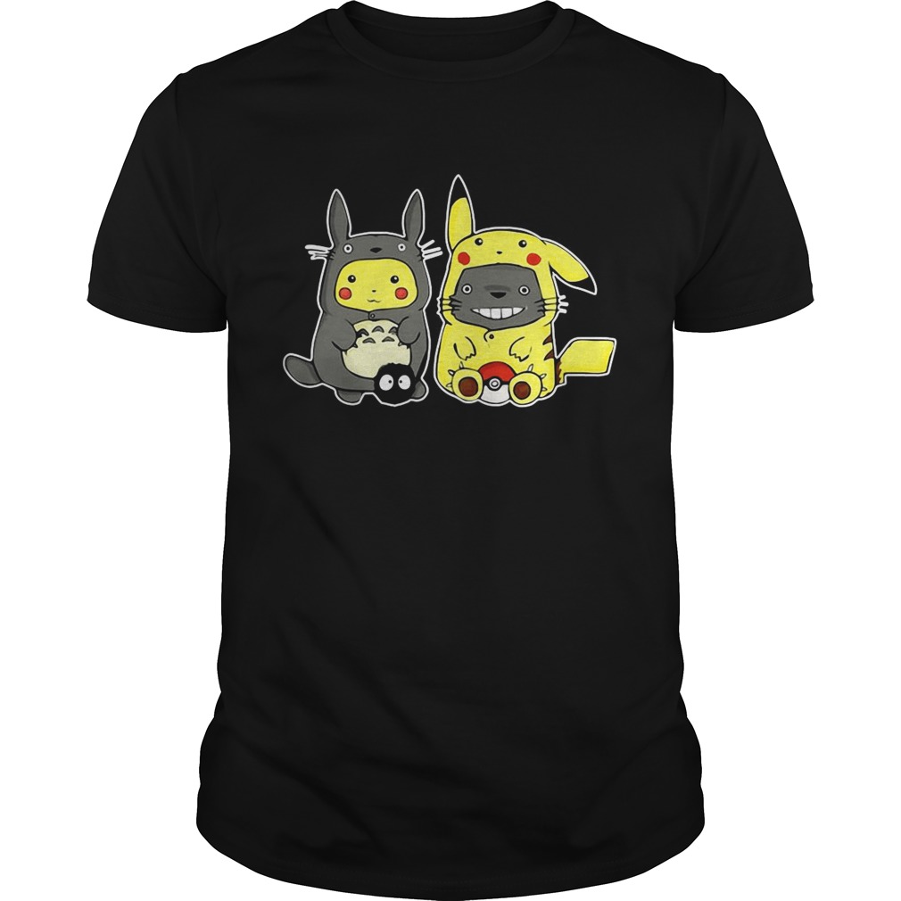 Totoro and Pikachu are best friends shirt