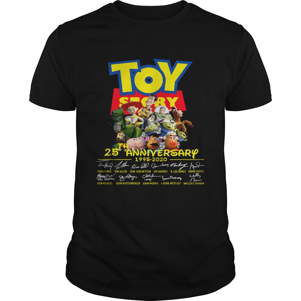 Toy Story 25th Anniversary 1995 2020 shirt