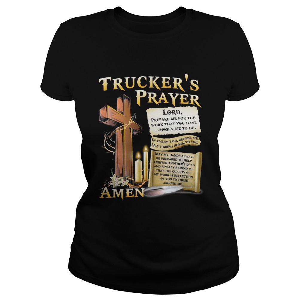 Truckers Prayer Amen Classic Ladies