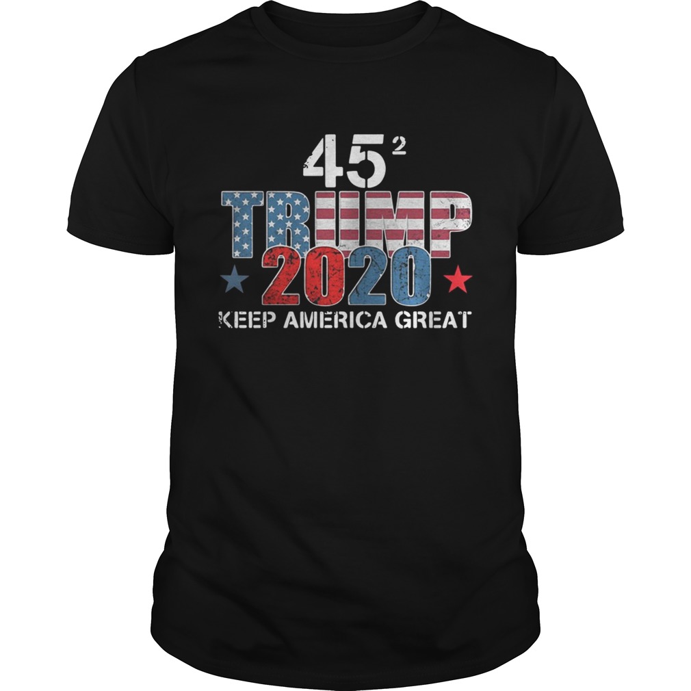 Trump 45 squared keep America great Donald Trump 2020 shirt
