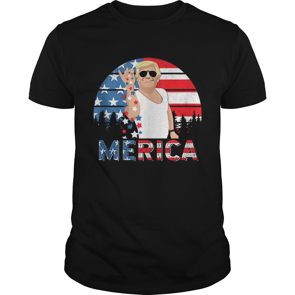 Trump Bae Salt Merica Vintage American Flag shirt