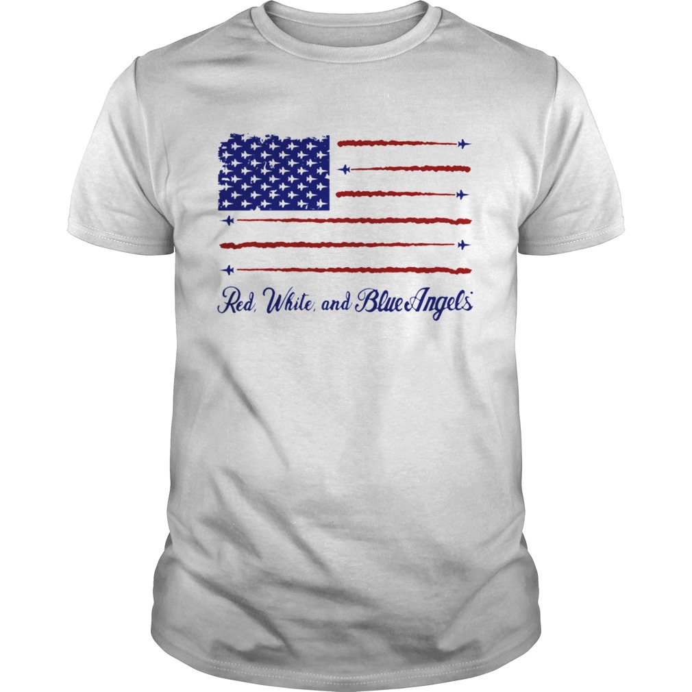 US Navy Red White Blue Angels shirt