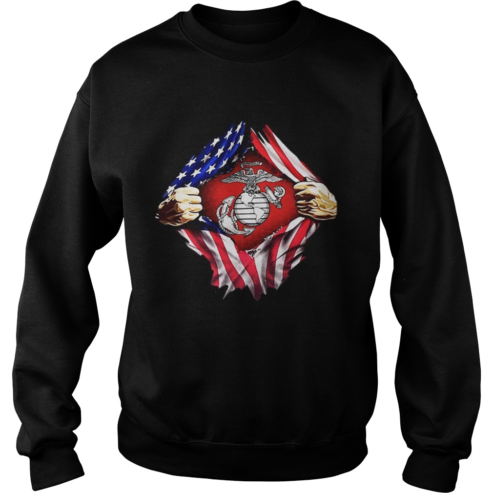 United States Marine Corps flag American Sweatshirt