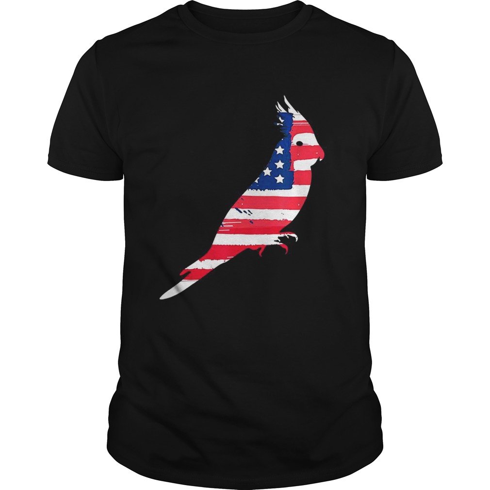 Usa Flag Cockatiel Independence Day Patriotic shirt