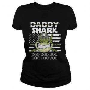 Veteran Daddy Shark Doo Doo Doo Ladies Tee