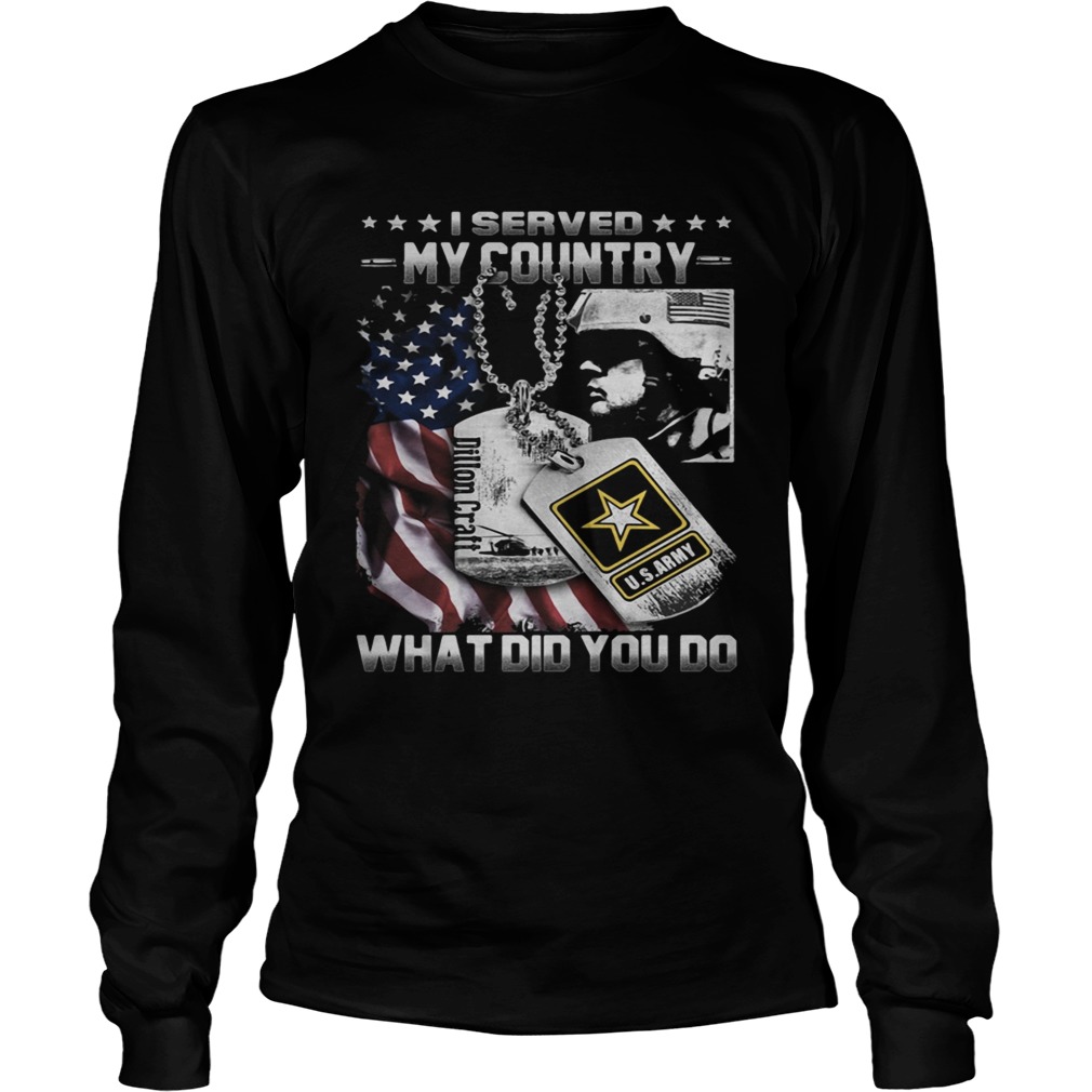 Veteran I served my country what did you do LongSleeve