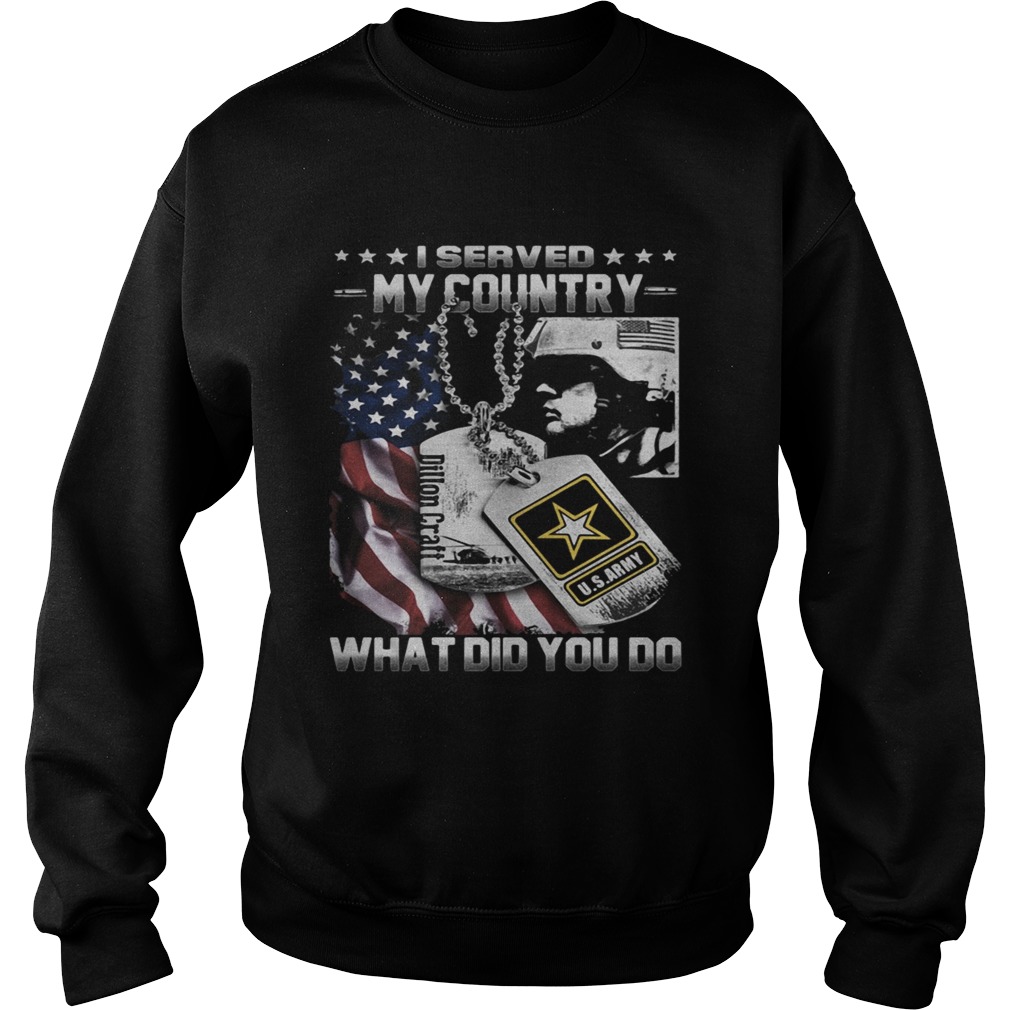 Veteran I served my country what did you do Sweatshirt