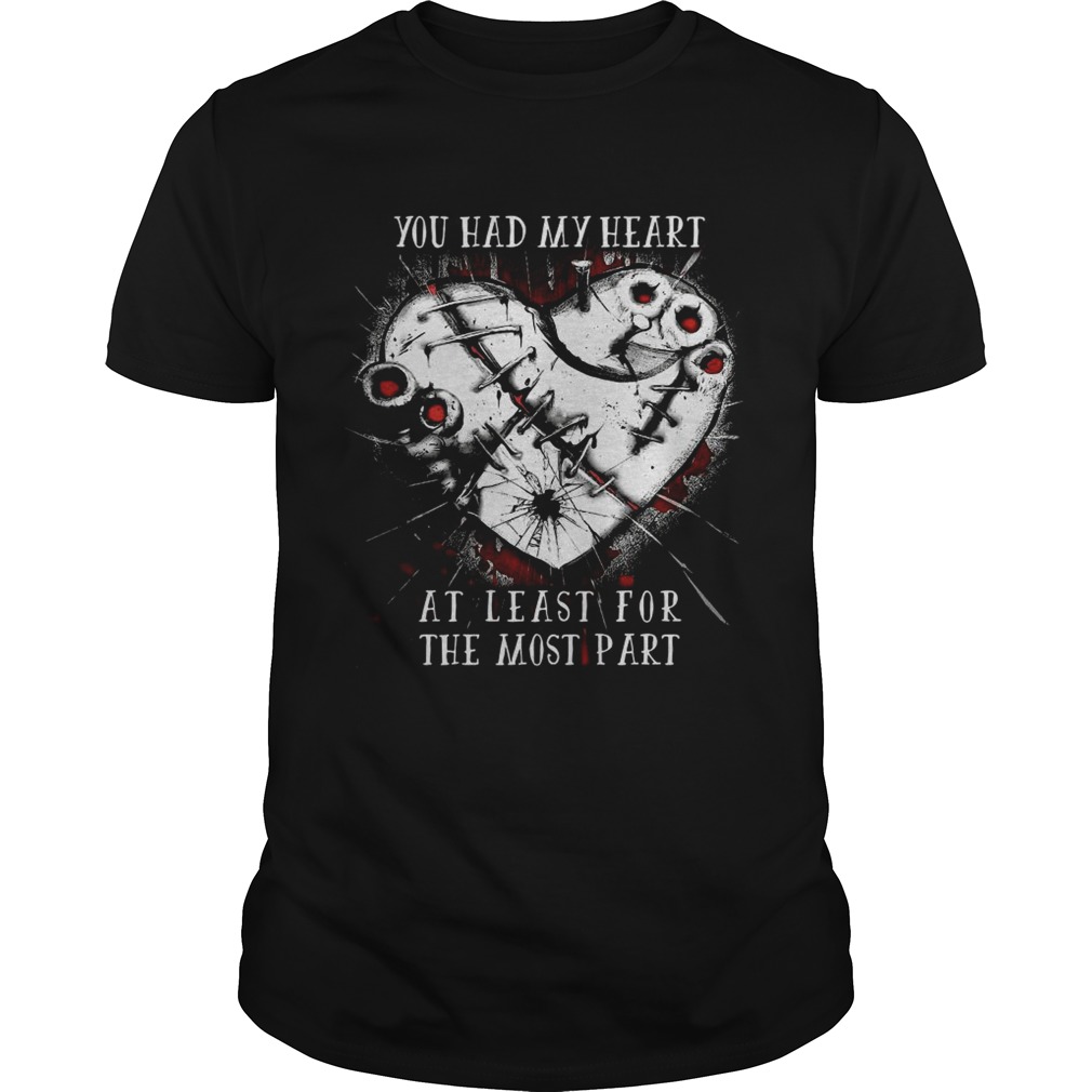 You had my heart at least for the most part shirt