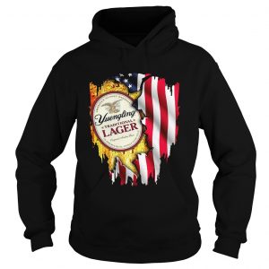 Yuengling Traditional Lager inside American flag Hoodie