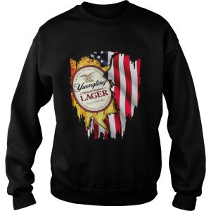 Yuengling Traditional Lager inside American flag Sweatshirt