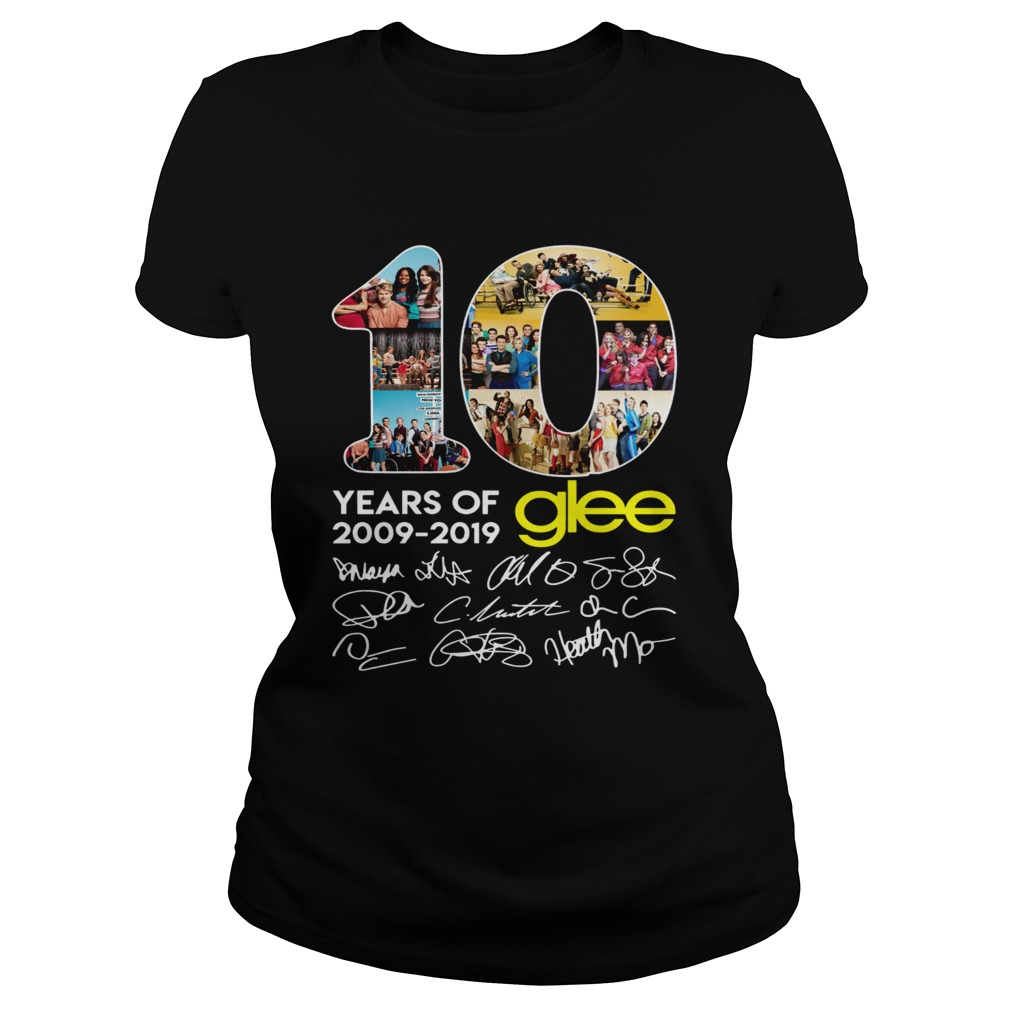 10 years of Glee 2009 2019 signature thank Classic Ladies