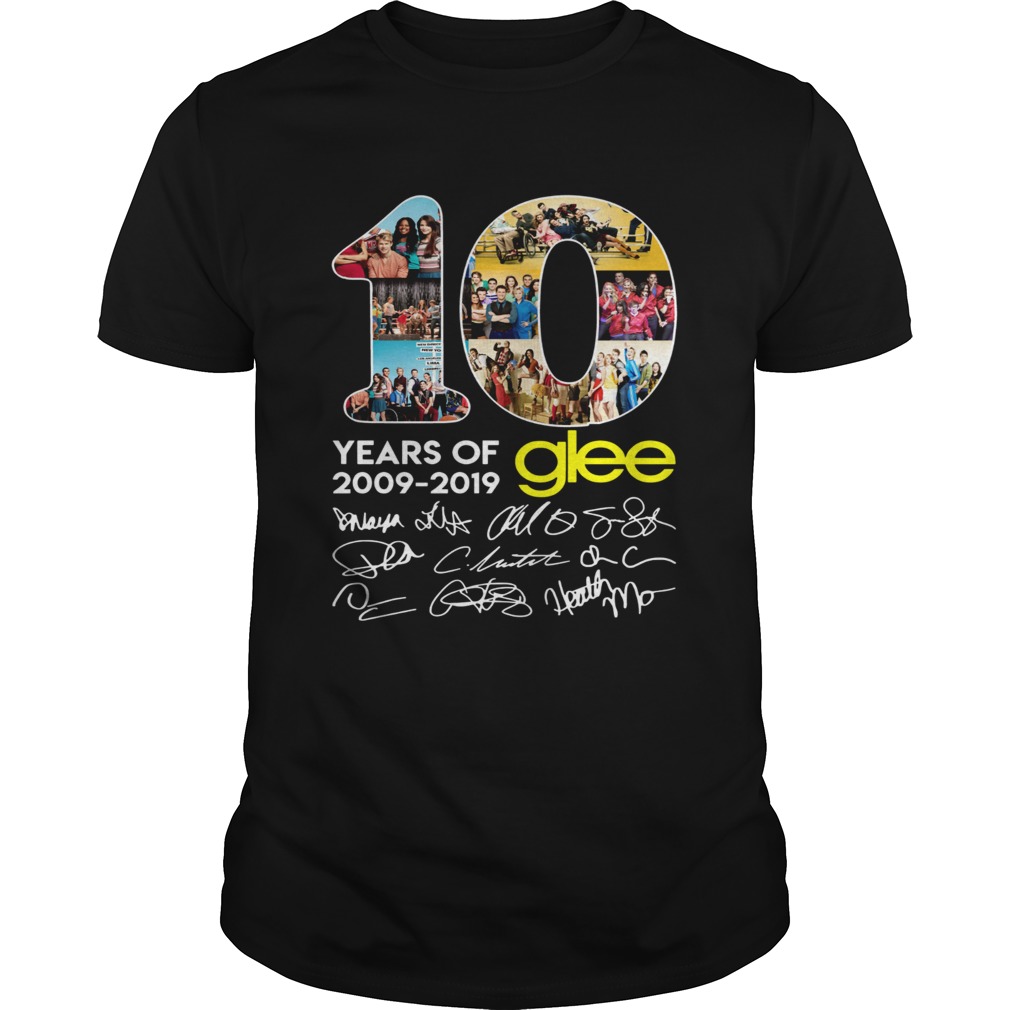 10 years of Glee 2009 2019 signature thank Unisex