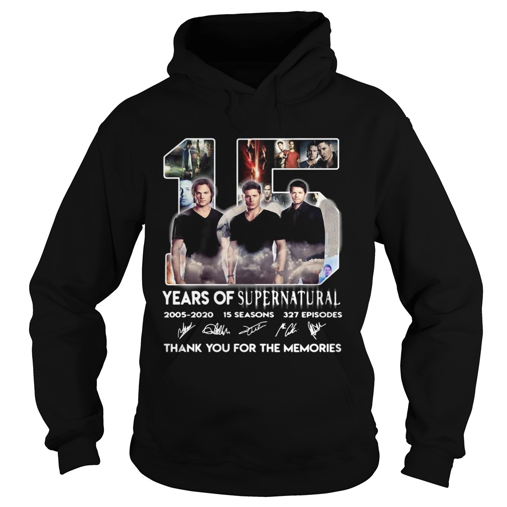 15 years of supernatural thank you for the memories Hoodie
