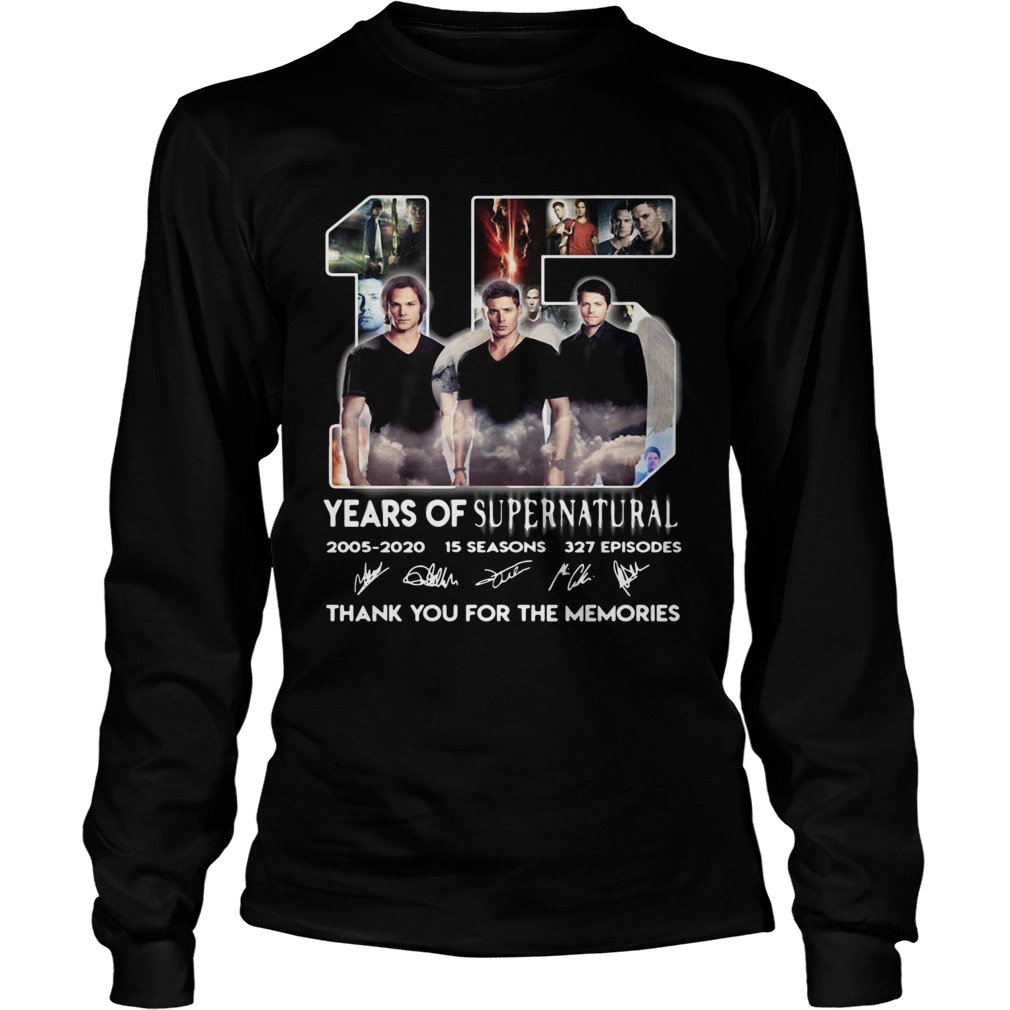 15 years of supernatural thank you for the memories LongSleeve