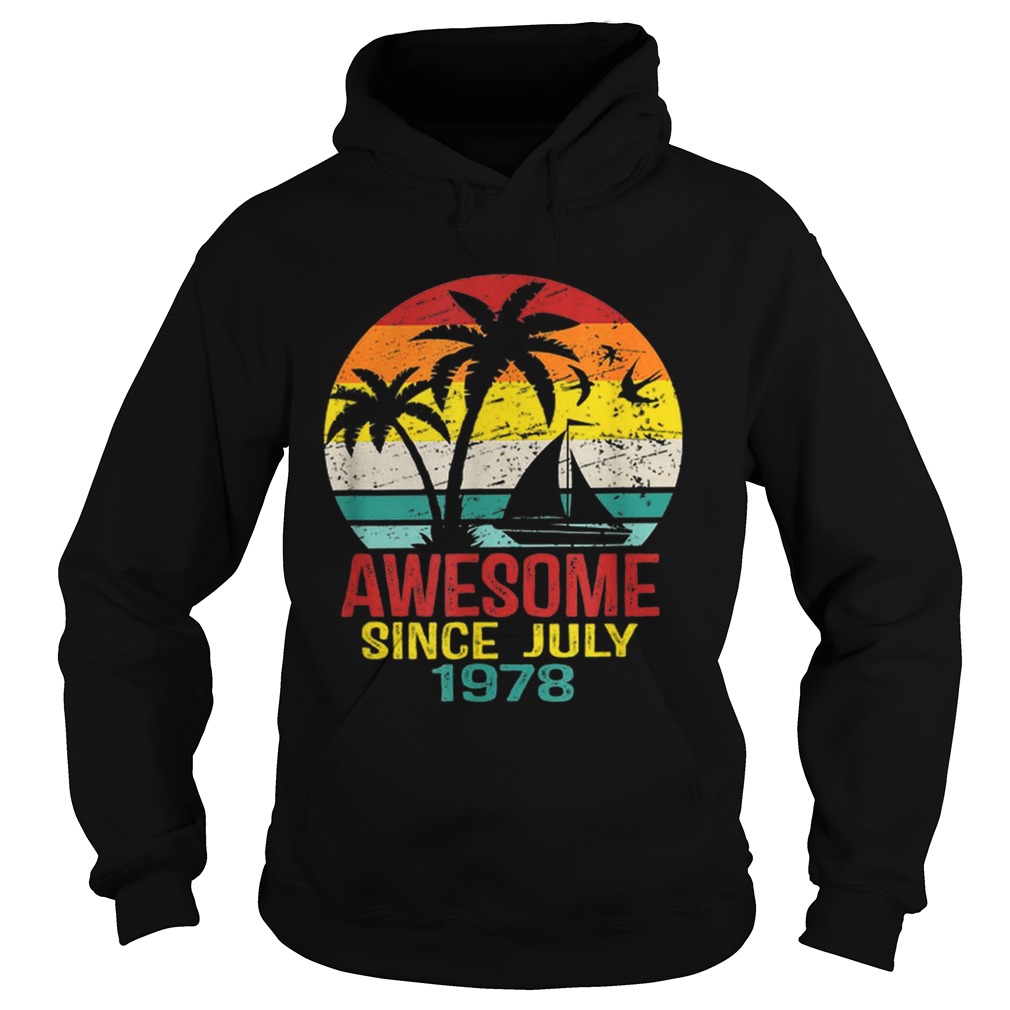 1562992505Awesome Since July 1978 41St Birthday Summer Beach Hoodie