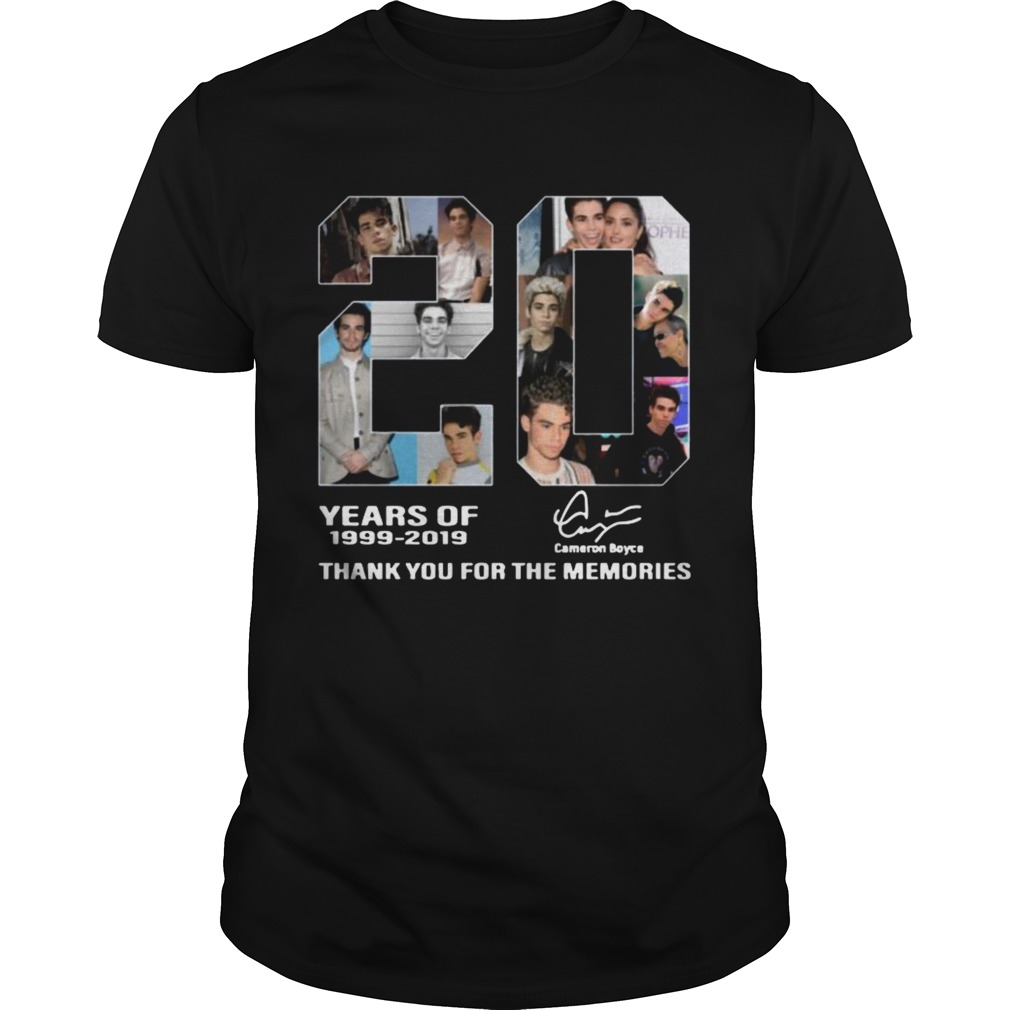 20 years of Cameron Boyce 19992019 thank you for the memories shirt