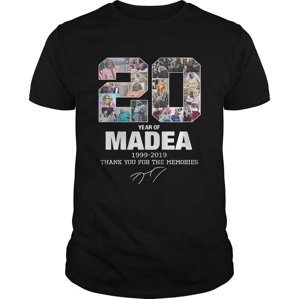 20 years of Madea Thank you for memories shirt