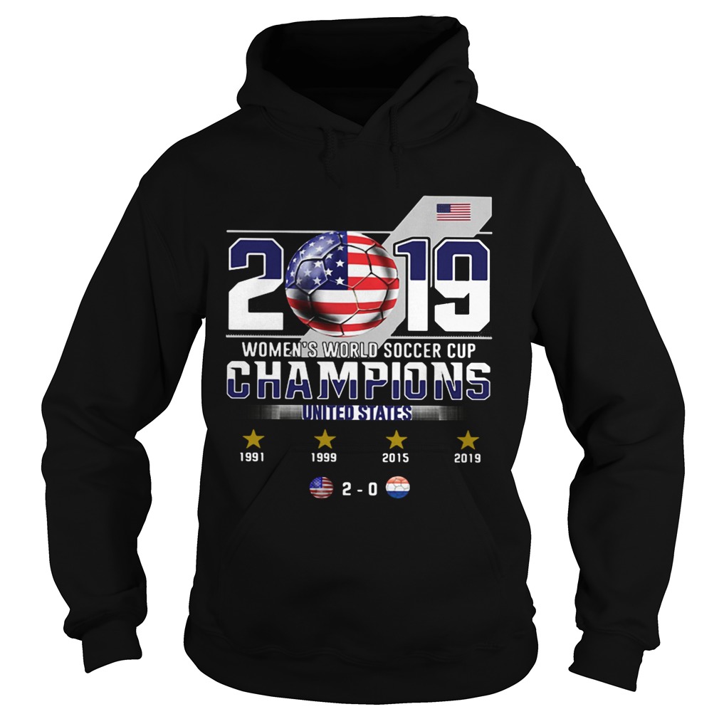 2019 Womens World Soccer Cup Champions United States Hoodie