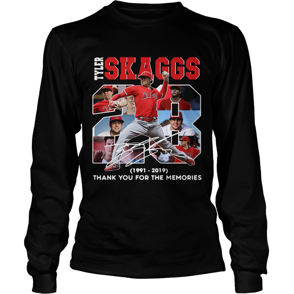 28 Years Tyler Skaggs 1991 2019 thank you for the memories LongSleeve