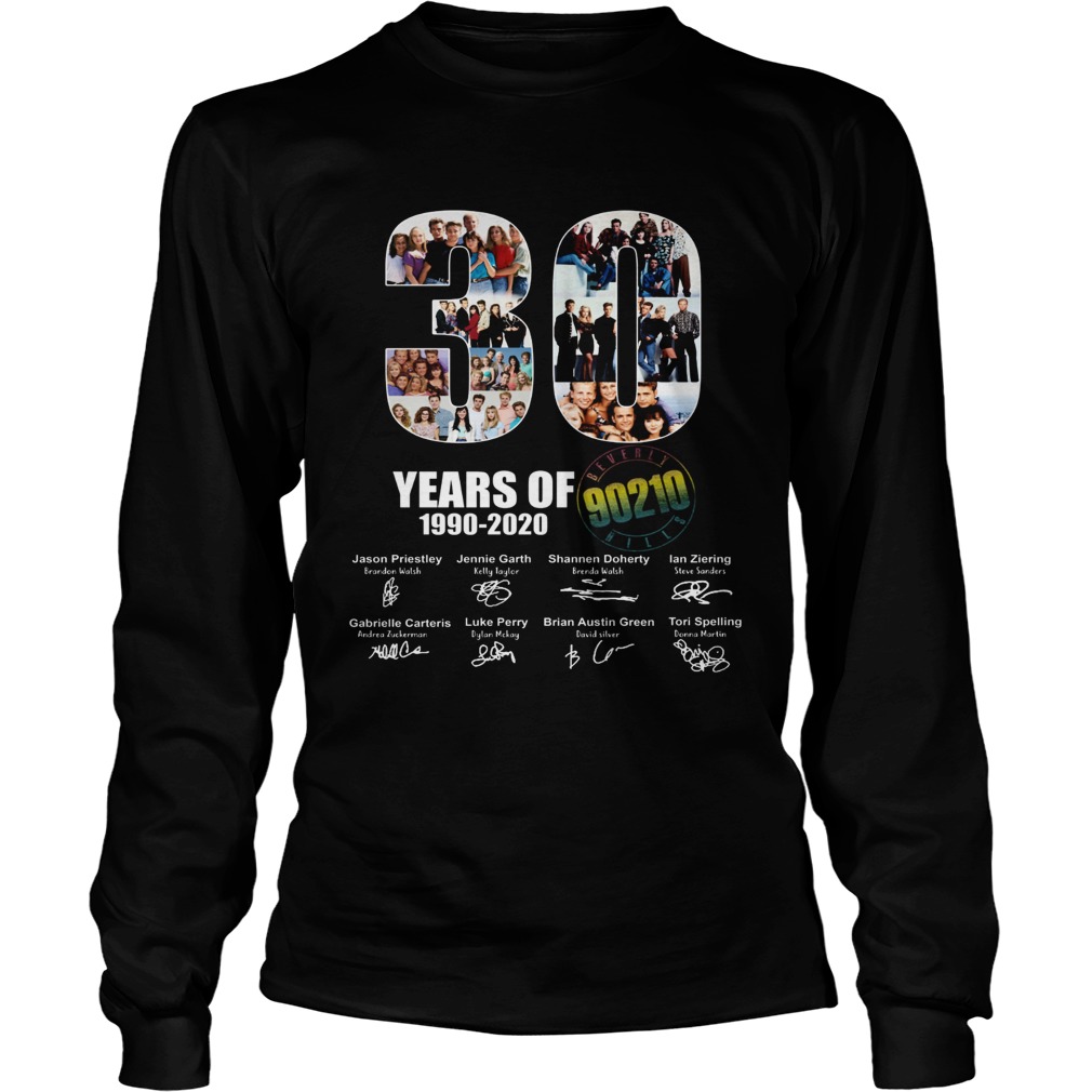 30 Years of 1990 2020 90210 signature LongSleeve
