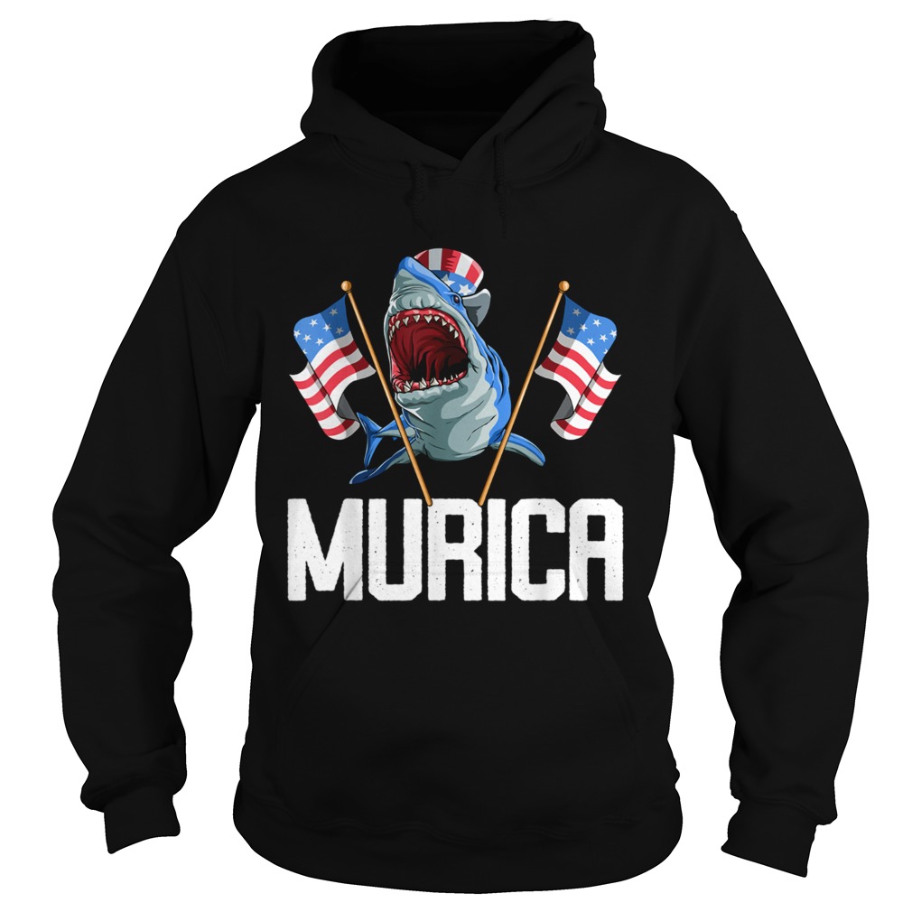 4th of July Murica Shark Hoodie