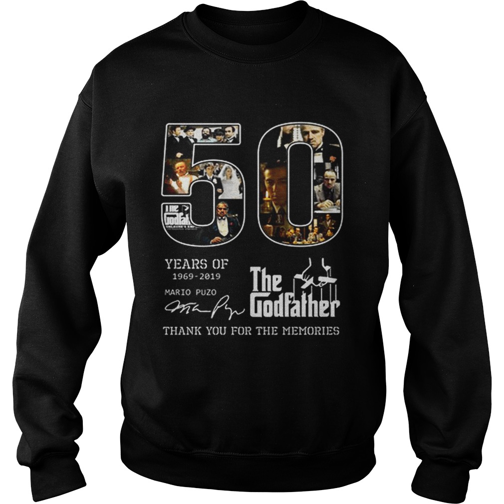 50 years of The Godfather 19692019 Mario Puzo signature Sweatshirt