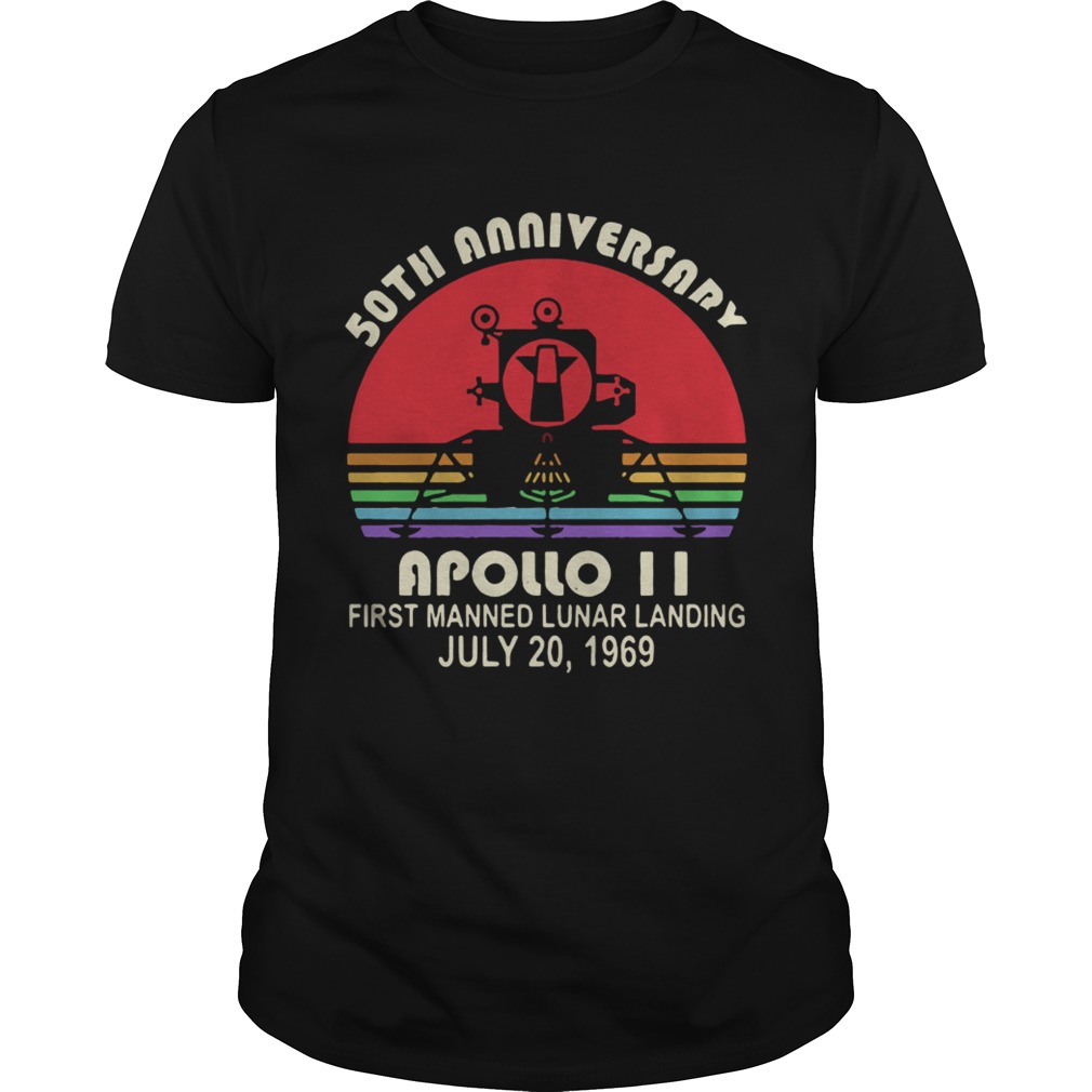 50th Anniversary apollo 11 first manned lunar landing July 201969 shirt