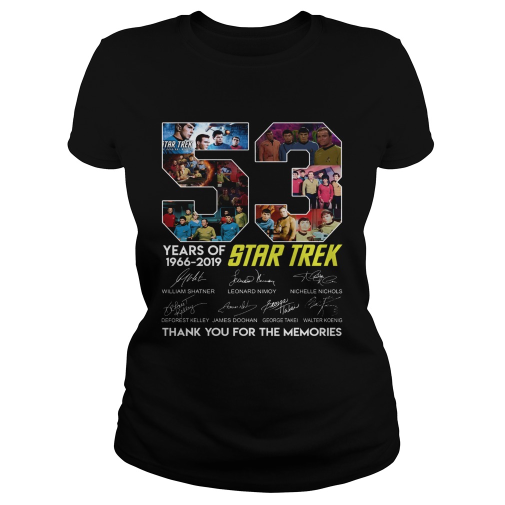 53 years of Star Trek 1966 2019 thank you for the memories signature Classic Ladies