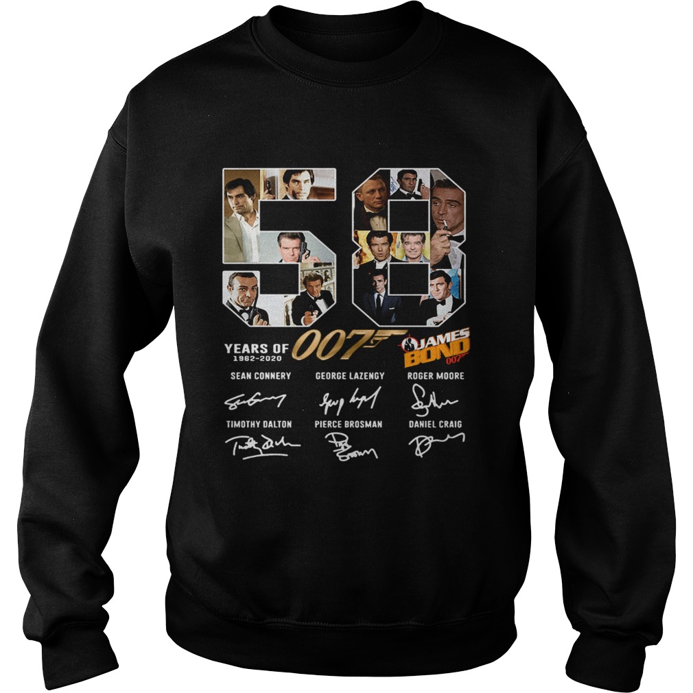 58 years of 007 Bond 1962 2020 Sweatshirt