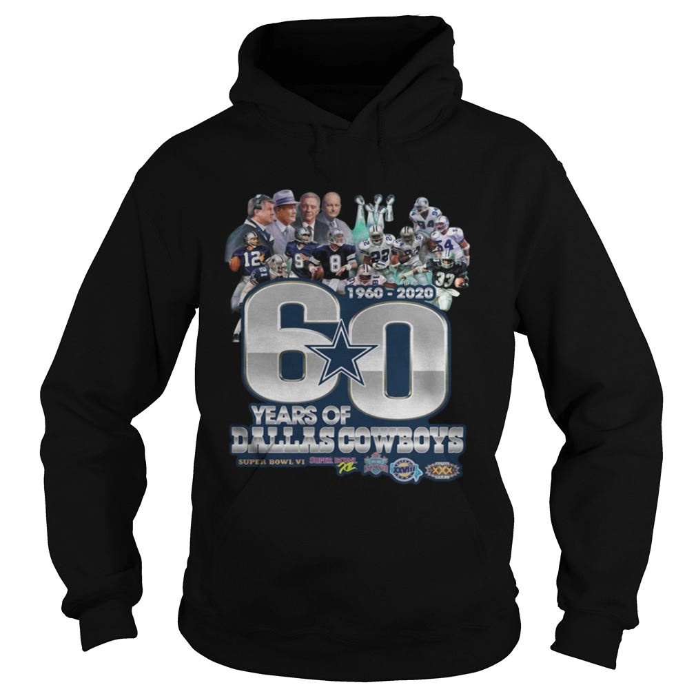 60 years of Dallas Cowboys 1960 2020 Super Bowl 6 Hoodie