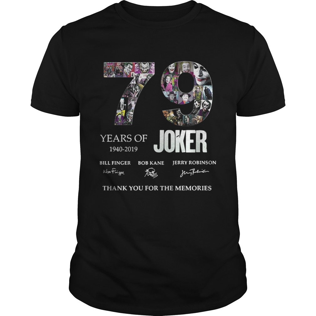 79 years of Joker thank you for the memories shirt