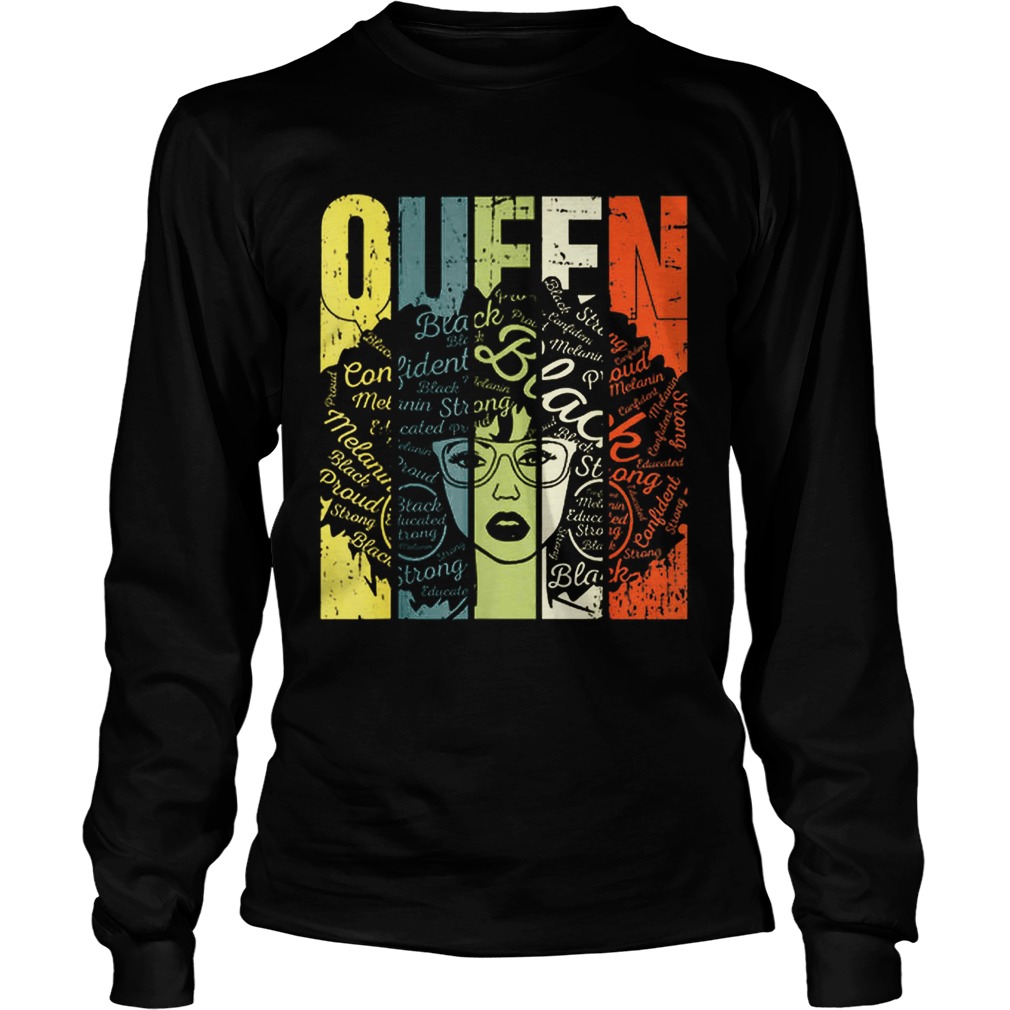 African American For Educated Strong Black Queen LongSleeve