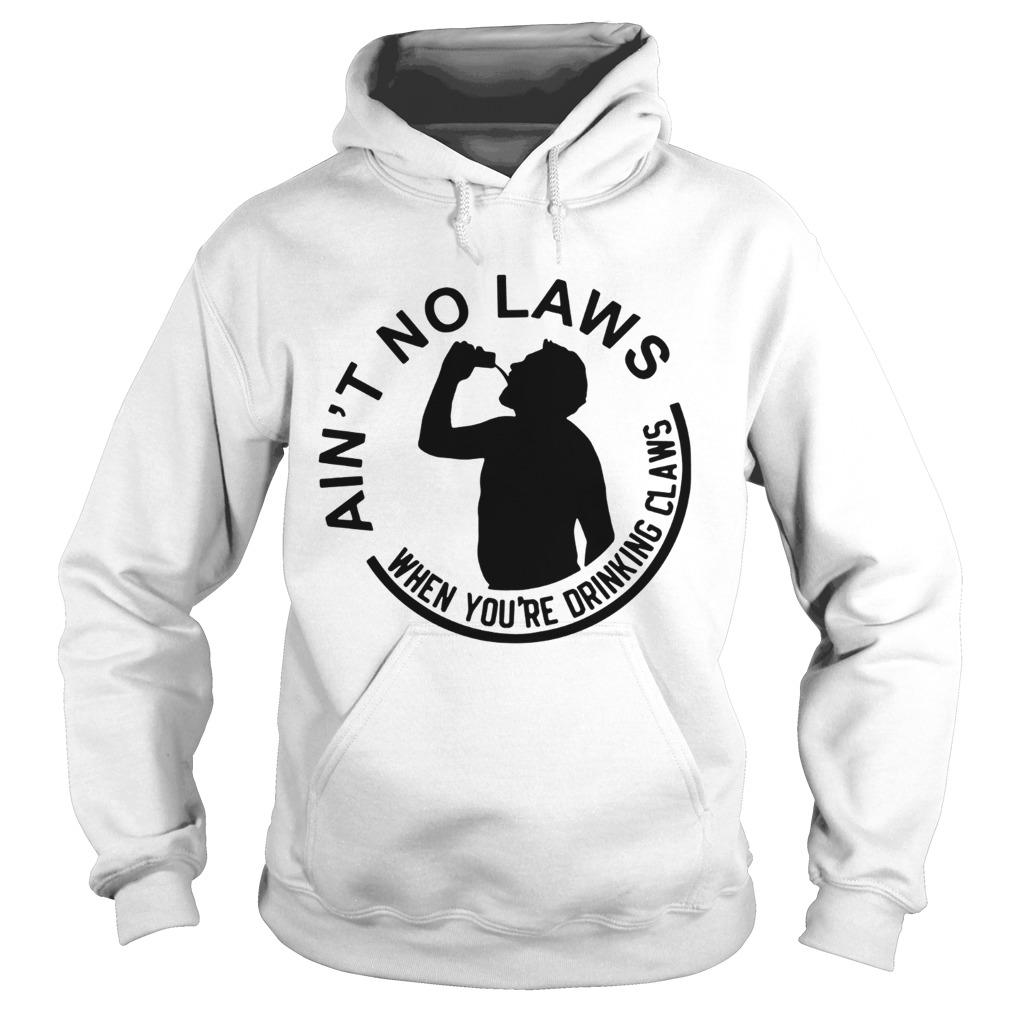 Aint no laws when youre drinking claws Hoodie