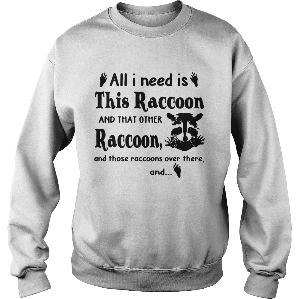 All I need is this raccoon and that other raccoon and those Sweatshirt