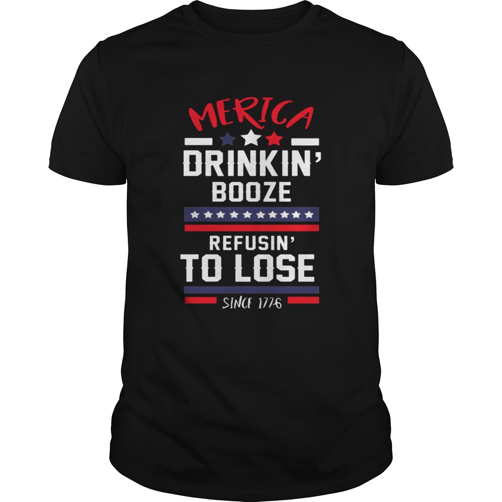 America drinking booze refusing to lose shirt
