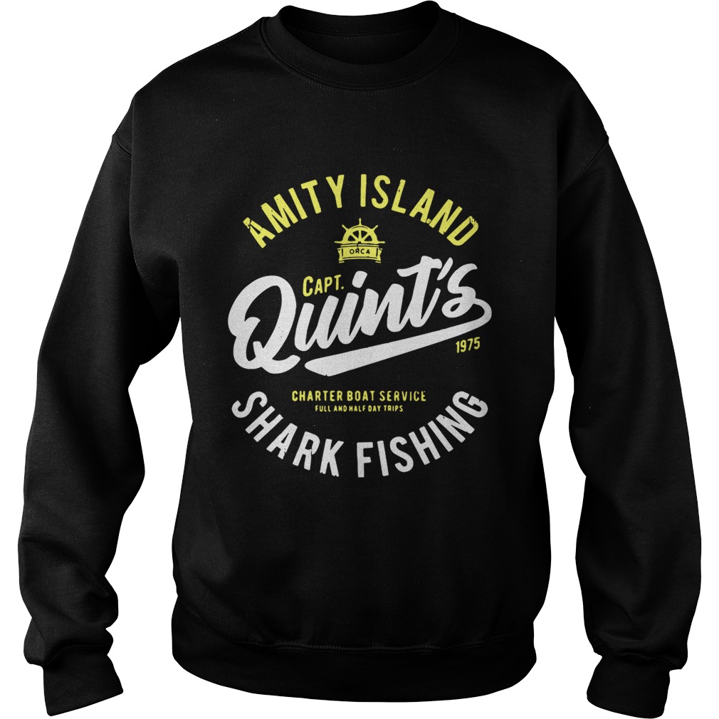 Amity island Quints shark fishing 1975 Jaws Sweatshirt