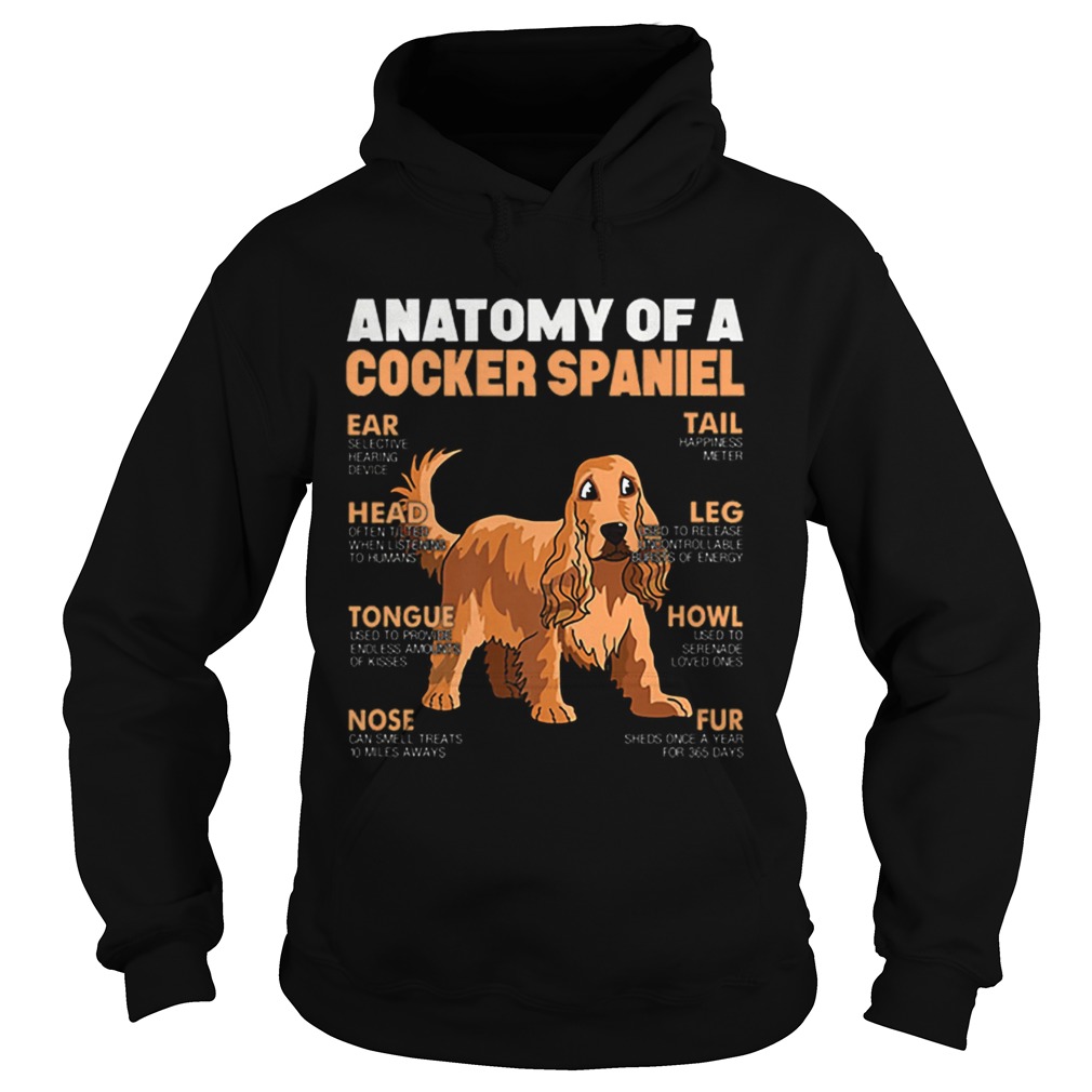 Anatomy Of A Cocker Spaniel The Function Of Dogs Part Hoodie