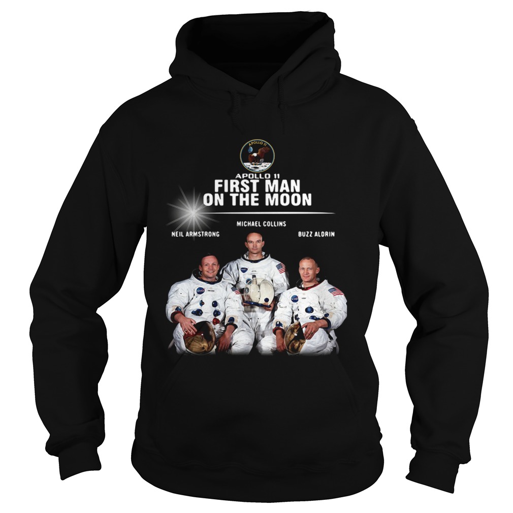 Apollo 11 first man on the moon Neil Armstrong Michael Collins Buzz Aldrin Hoodie