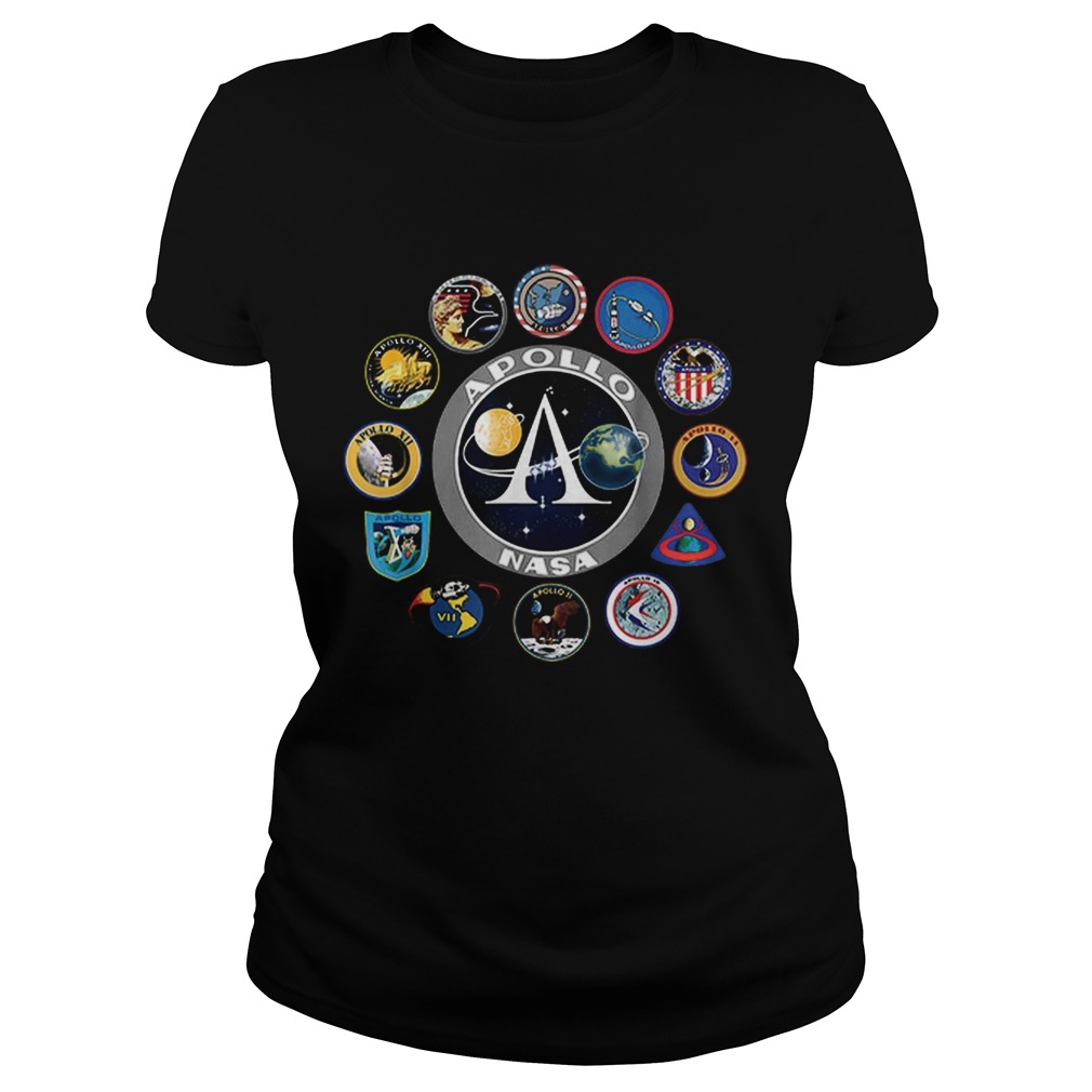 Apollo Missions Patch Badge NASA Program Classic Ladies