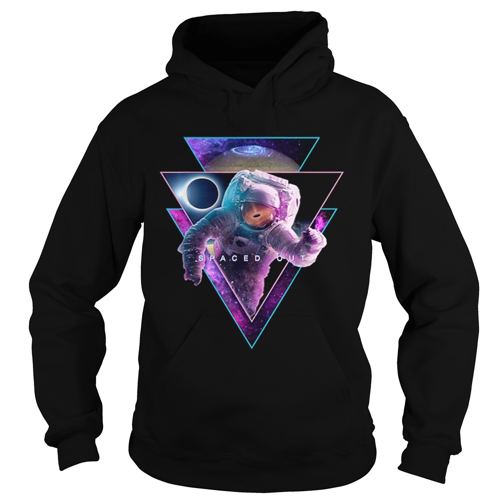 Astronaut Spaced OutAesthetic Vaporwave Eclipse Space Art Hoodie