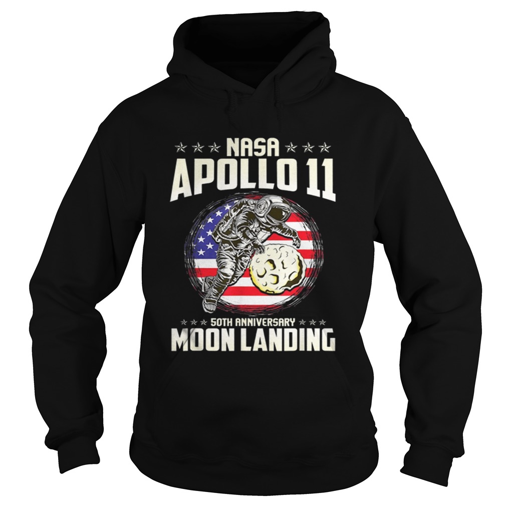 Awesome Apollo 11 50th Anniversary First Step On The Moon Moon Landing 1969 2019 Hoodie